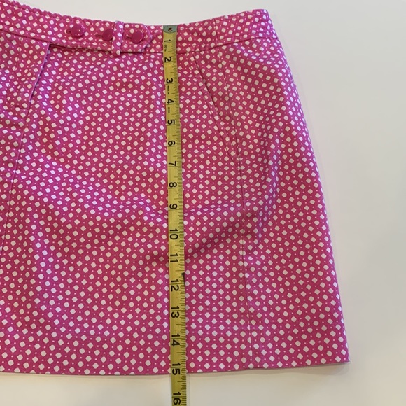 J.Crew Stretch Pink & White Mini Skirt, 4 - Picture 5 of 15